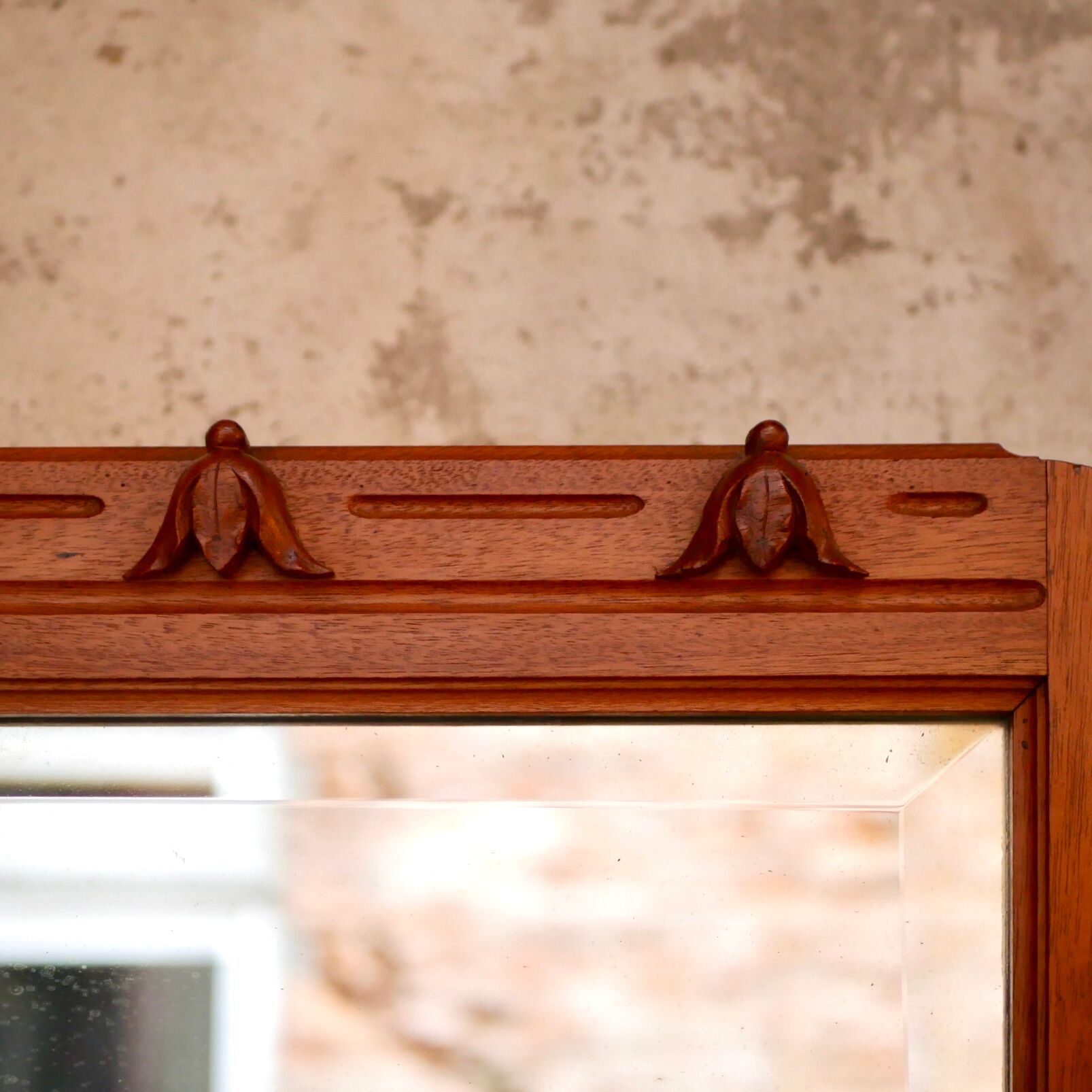 Large art deco mirror 109x135cm