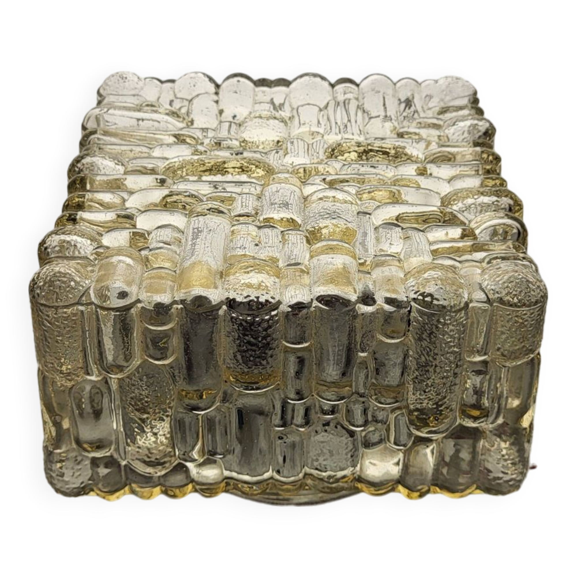 Glass ceiling light 1950s