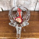 Old empty crystal cup pocket by vallerysthal vintage