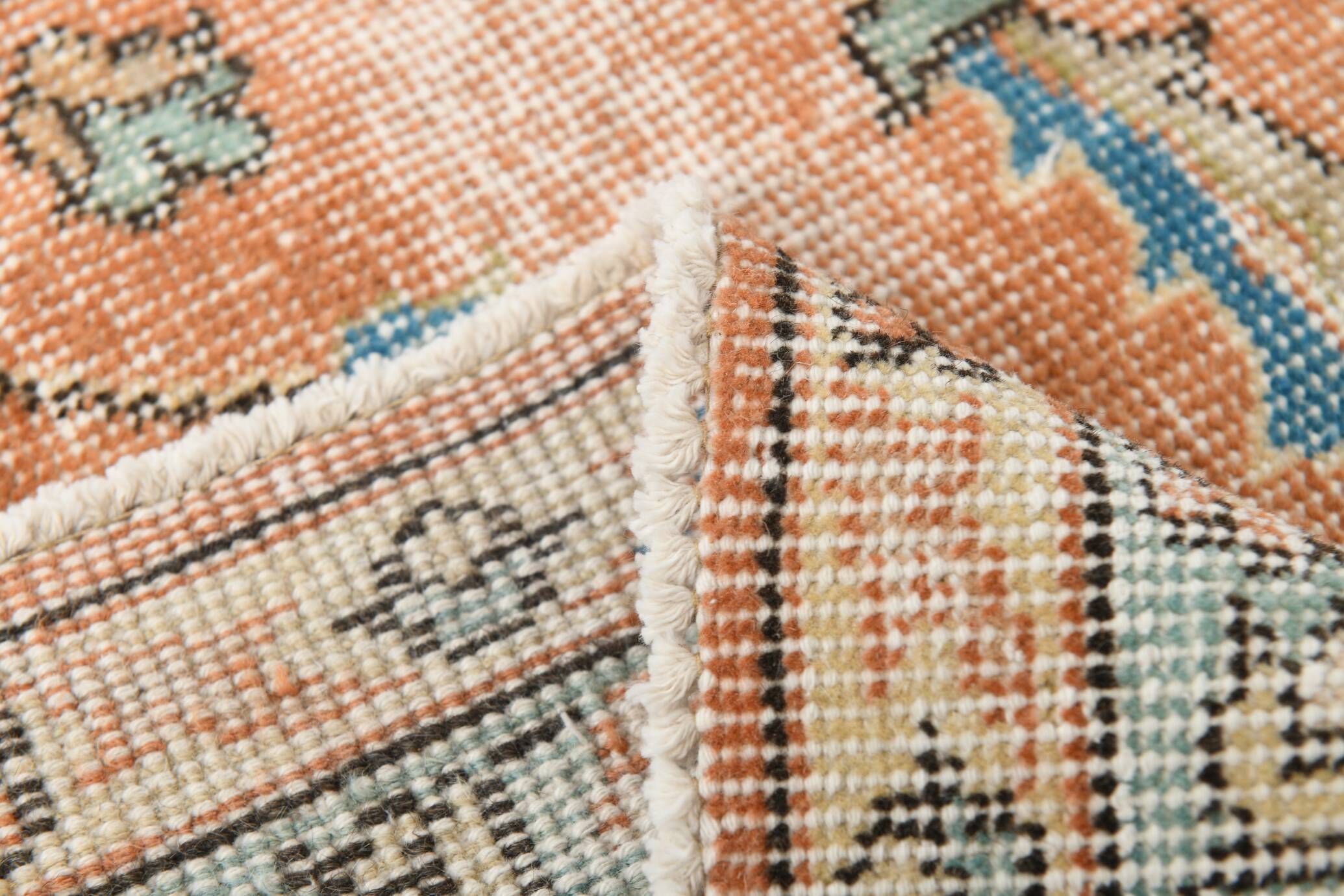 Tapis vintage turc rouge Brunt 7x10, 221x323 cm