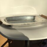 Metal art deco rectangle tray