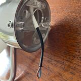 Chrome metal wall light and opaline ball