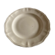 Sarreguemines ivory ivory pastry plate with godrons