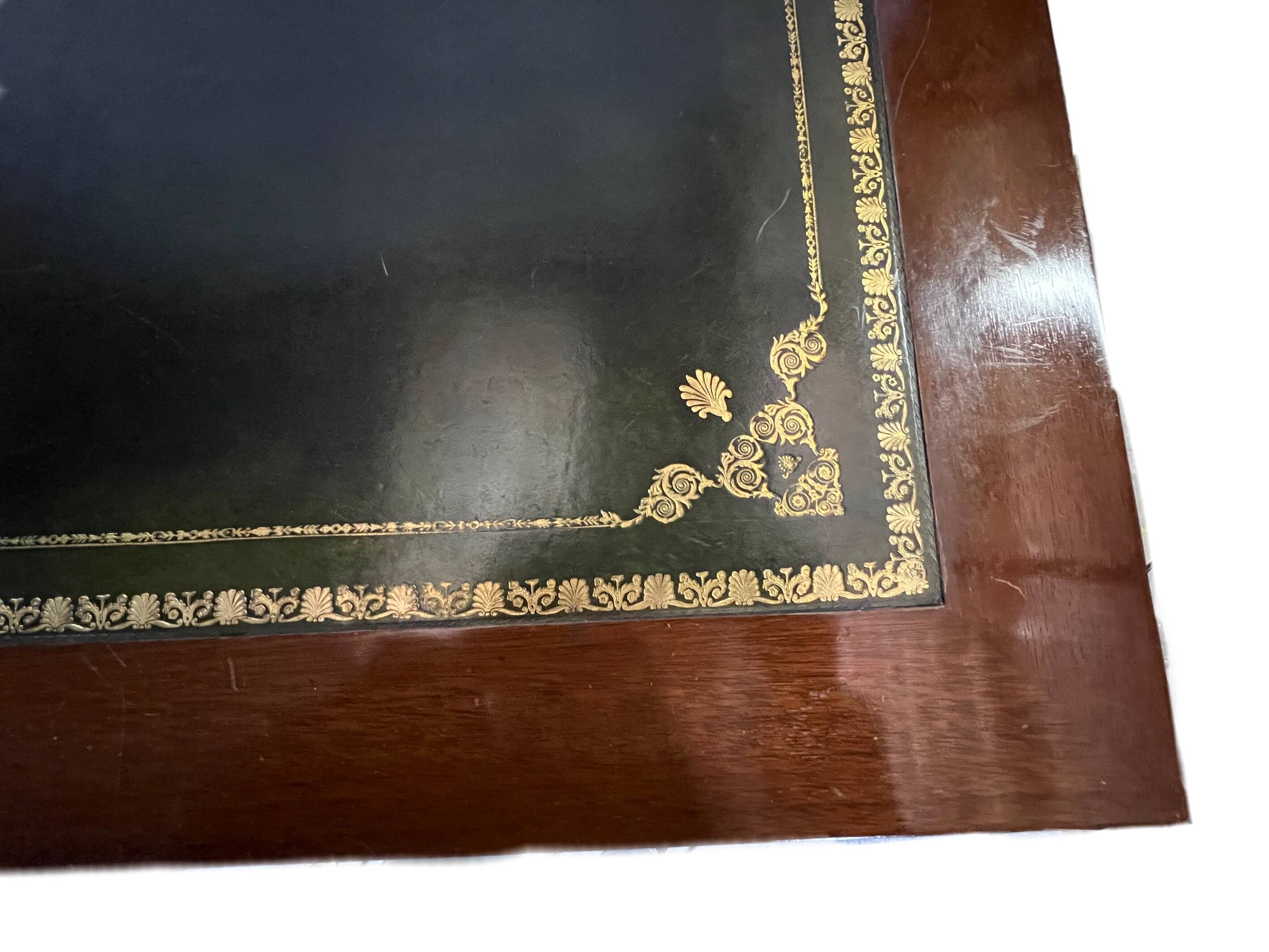 Large flat Louis XVI style desk