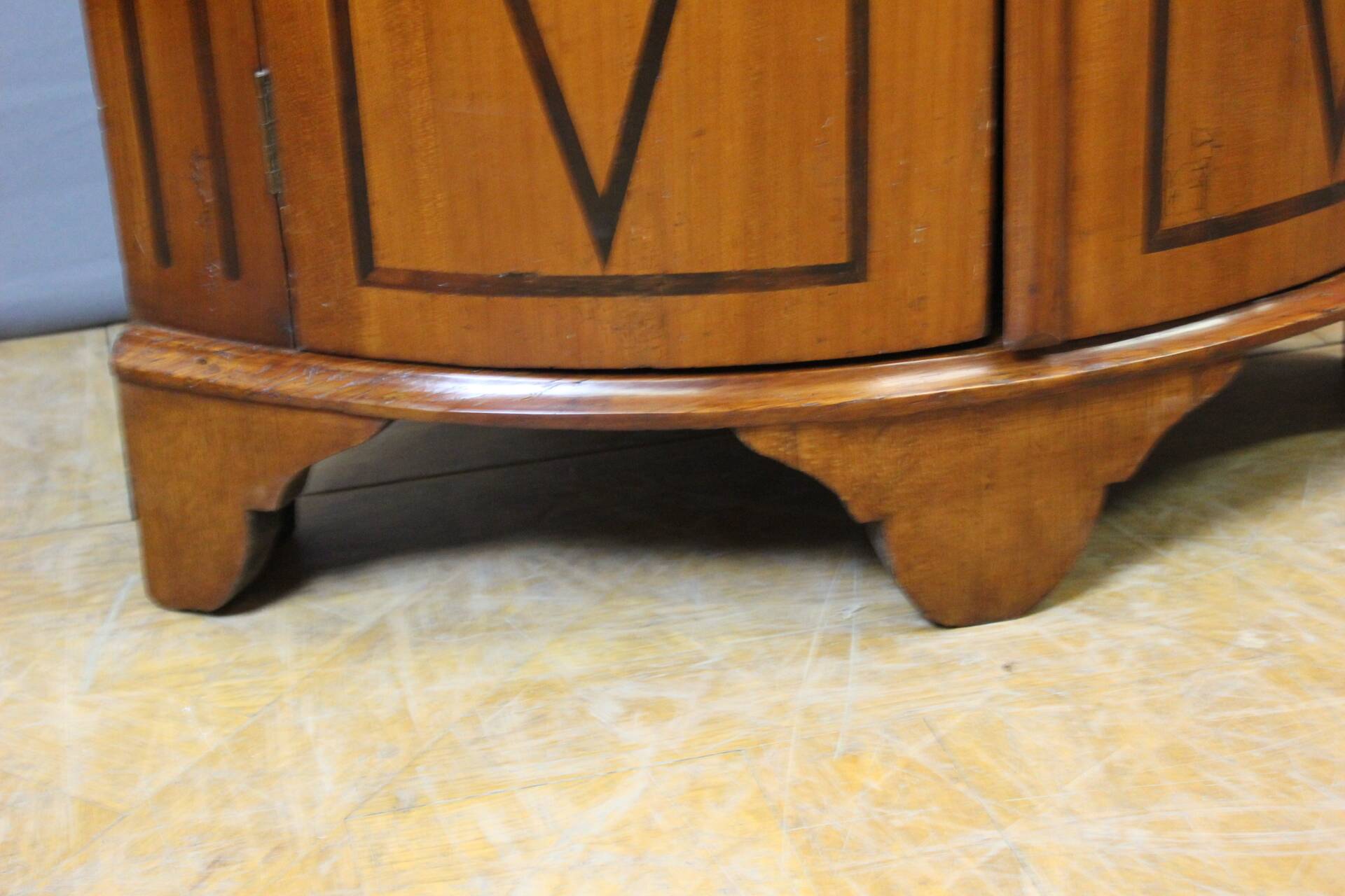 Louis XV corner cupboard with Maltese cross 18th century