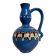 Small ethnic blue ceramic jar / vase