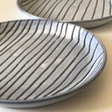 Pair of decorative plates signed innocenti annees 50