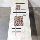 Table basse vintage mosaïque