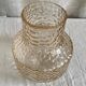 Vase scandinave vintage 1960 verre teinté texturé