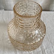 Vase scandinave vintage 1960 verre teinté texturé