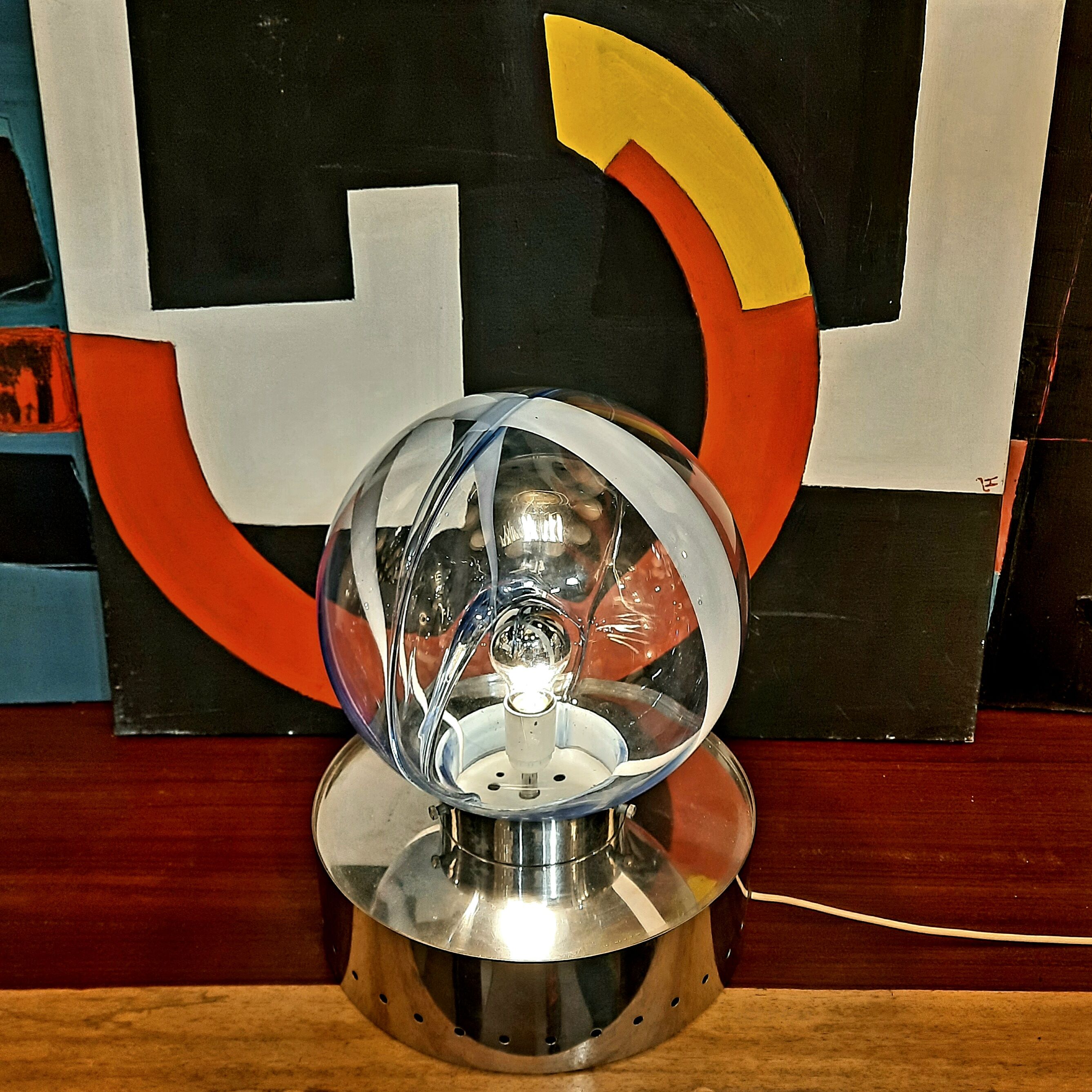 Table lamp "Membrane" by Toni Zuccheri, Venini, 1960