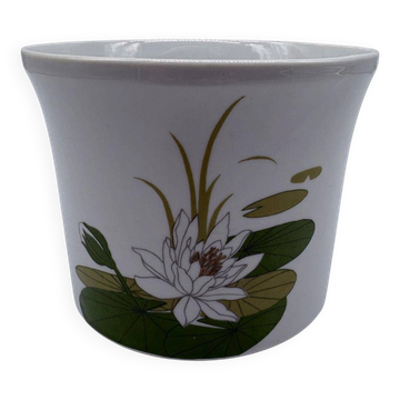 Vintage Cache Pot Kahla Porcelain RDA Nénuphar East Germany