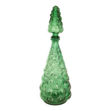 Vintage Italian glass "bubble" carafe