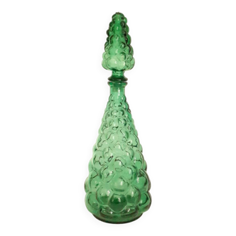 Vintage Italian glass "bubble" carafe