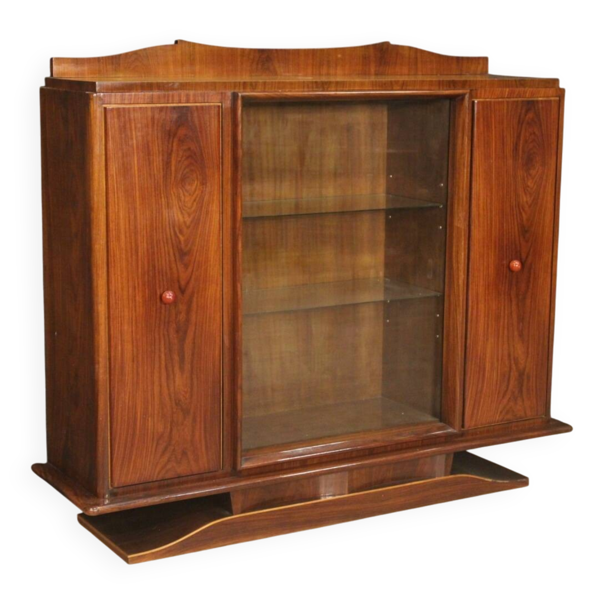 Italian showcase in wood from 20th century