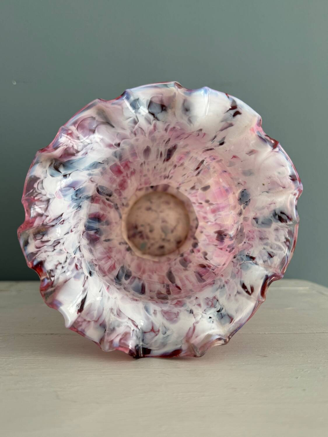 19th century blown Clichy glass vase