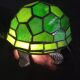 Turtle night light in regulated glass carcass stained glass way
