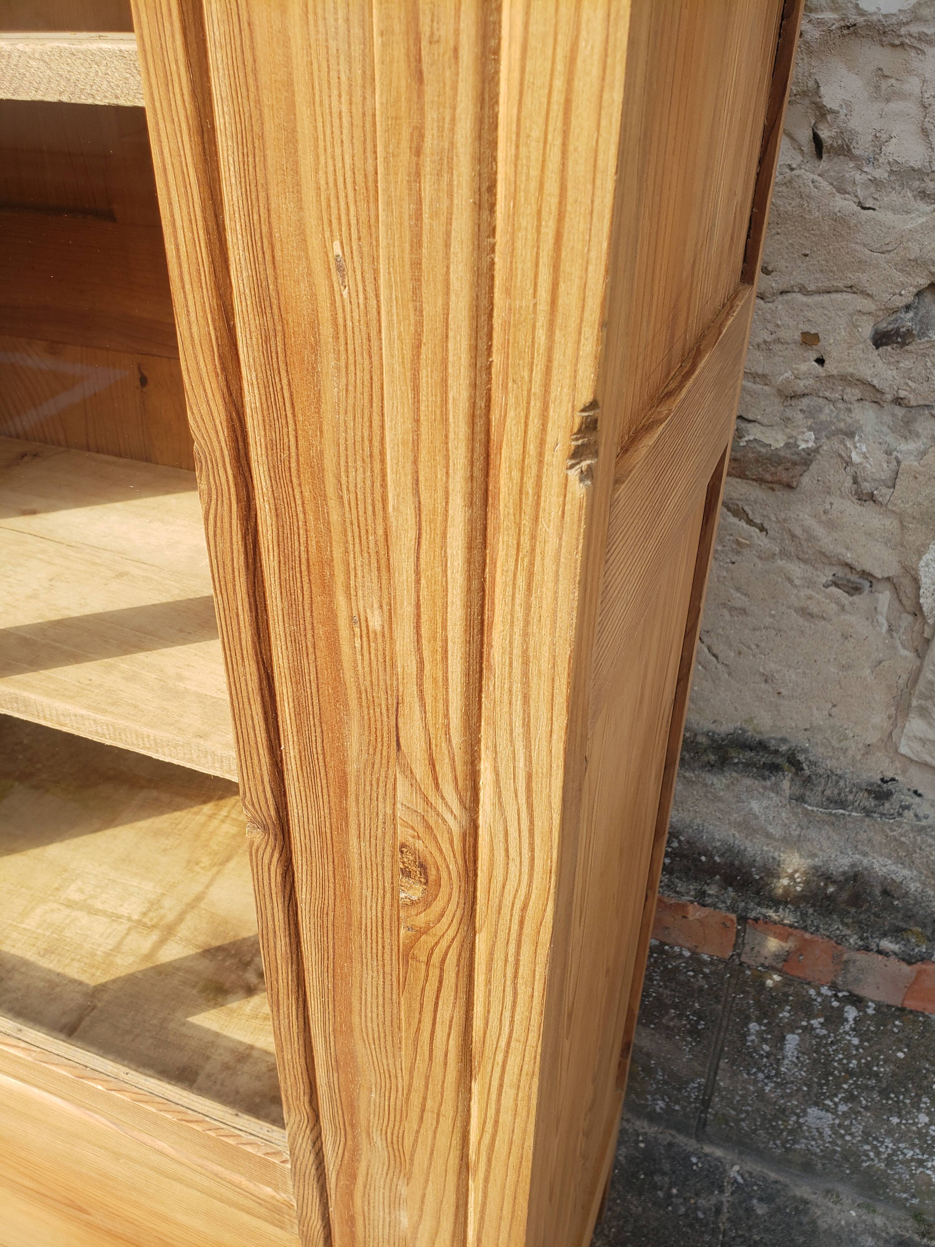 Parisian cabinet glazed raw wood