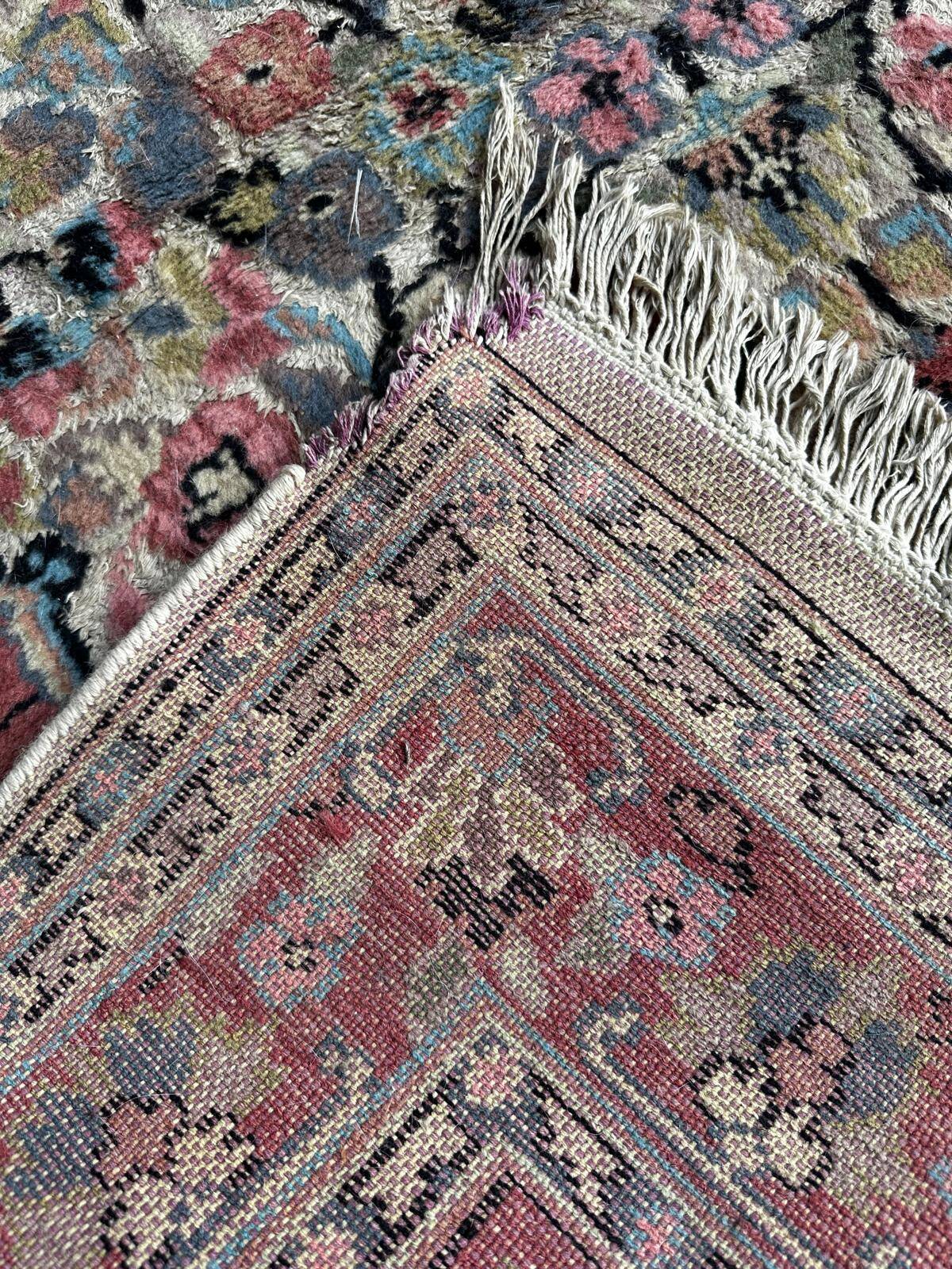 Handmade rug in wool and silk 120cm x 200cm