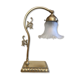 Lampe art nouveau abat