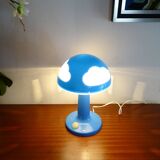 Mushroom lamp cloud IKEA Skojig blue vintage design