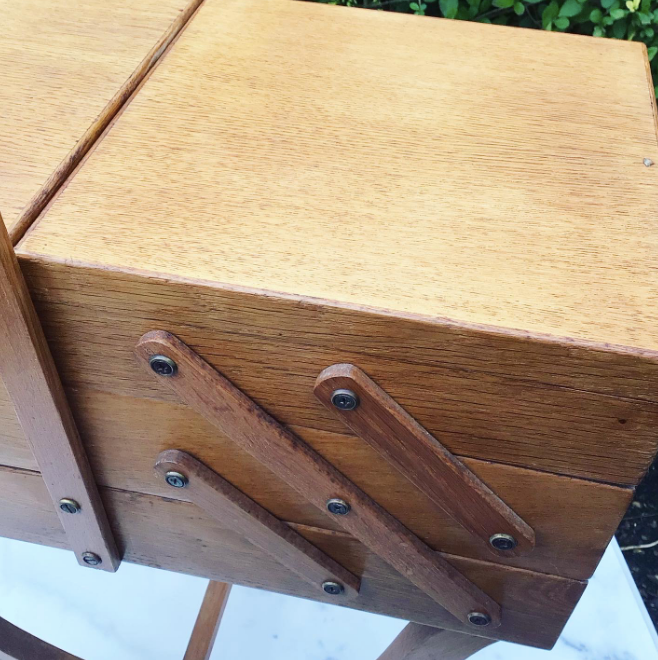 Art-deco sewing worker