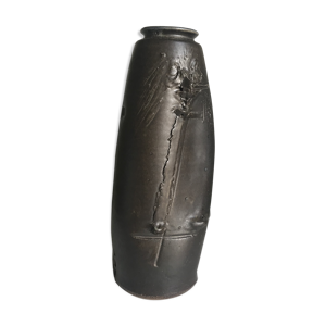 Vase en grès japonisant années