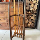 Old wooden sled Davos