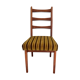 Chaise scandinave assise velours vintage