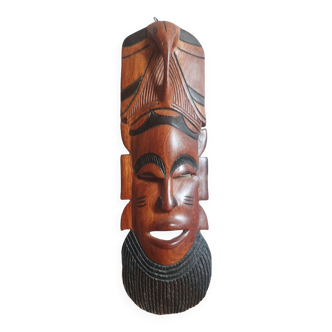African ethnic mask made of precious wood