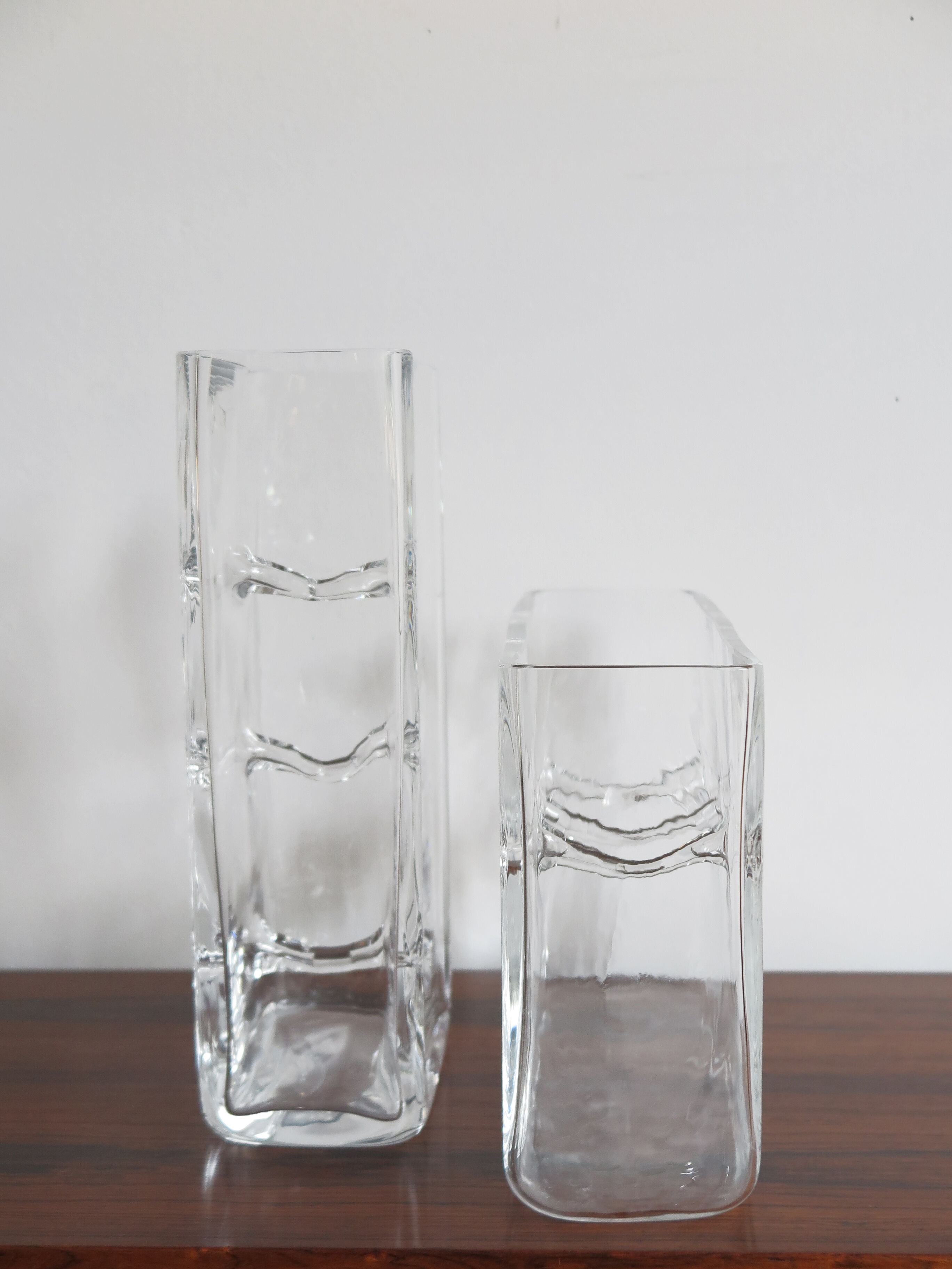 2 Murano glass vases design Toso Renato for Fratelli Toso, Italy 1964