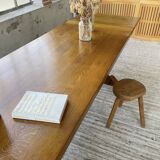 3m oak table from 1950 with its extensions