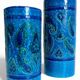 Vases en céramique Rimini Blu d'Aldo Londi, Bitossi, Italie, années 1960.