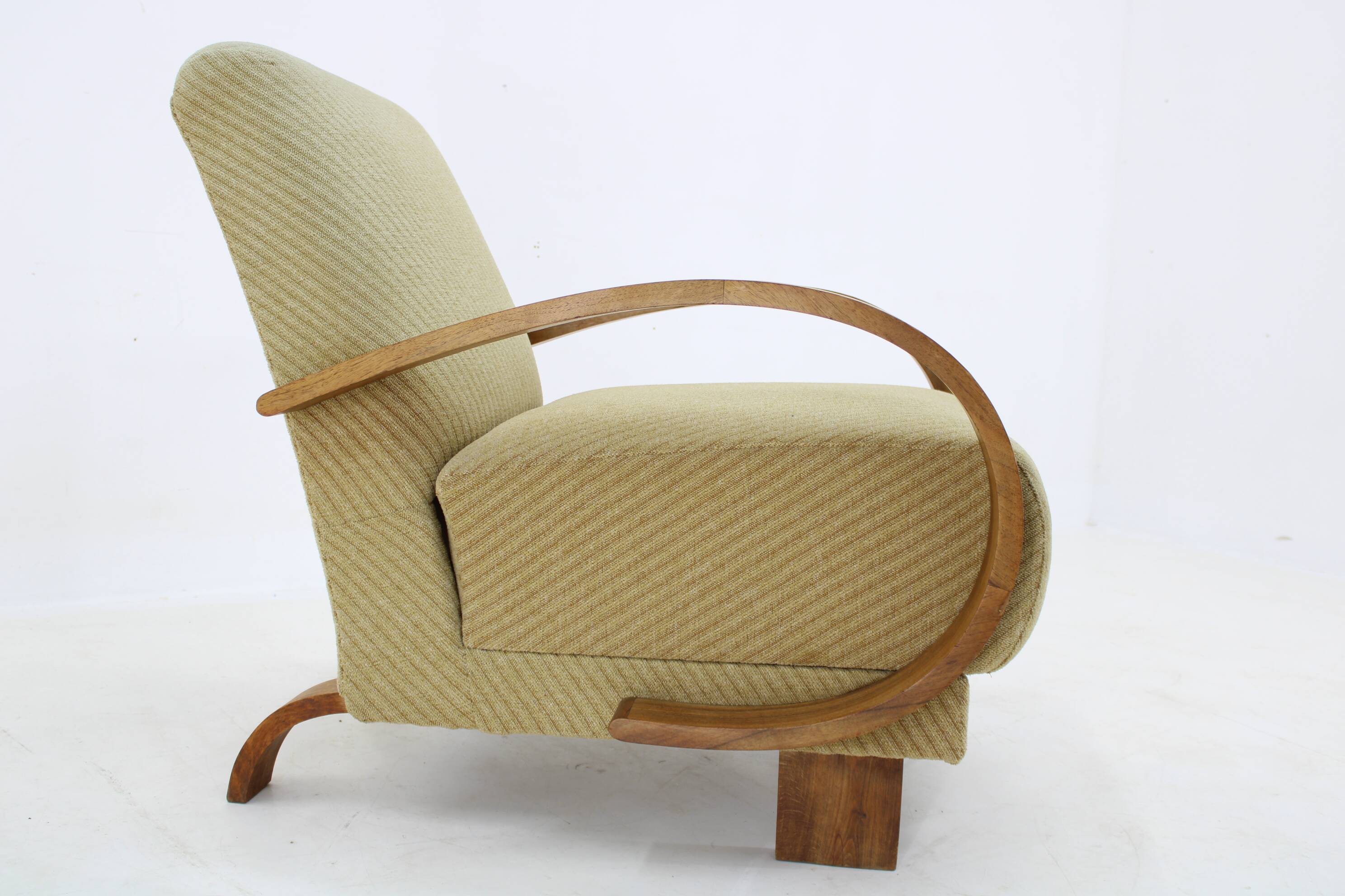 1930s Art Deco Armchair, Czechoslovakia
