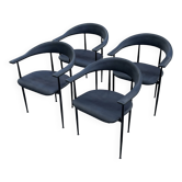 Vintage Fasem P40 chairs set of 4 from the 80s