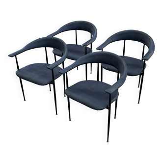 Vintage Fasem P40 chairs set of 4 from the 80s