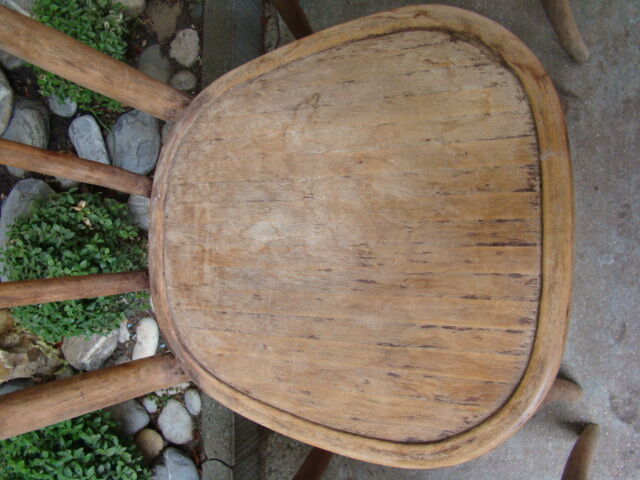 Lot of three old bistro chairs