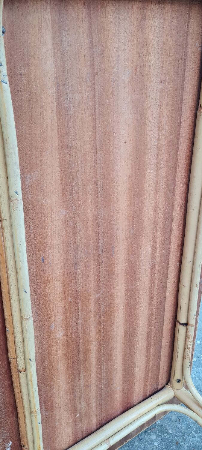 Rattan coffee table 50s