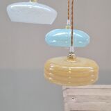 Clichy glass triptych suspension