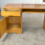 Bureau vintage en orme 1980