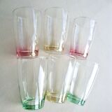 Set of 6 vintage water glasses Lesieur