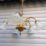 Bronze chandelier of Art Nouveau inspiration