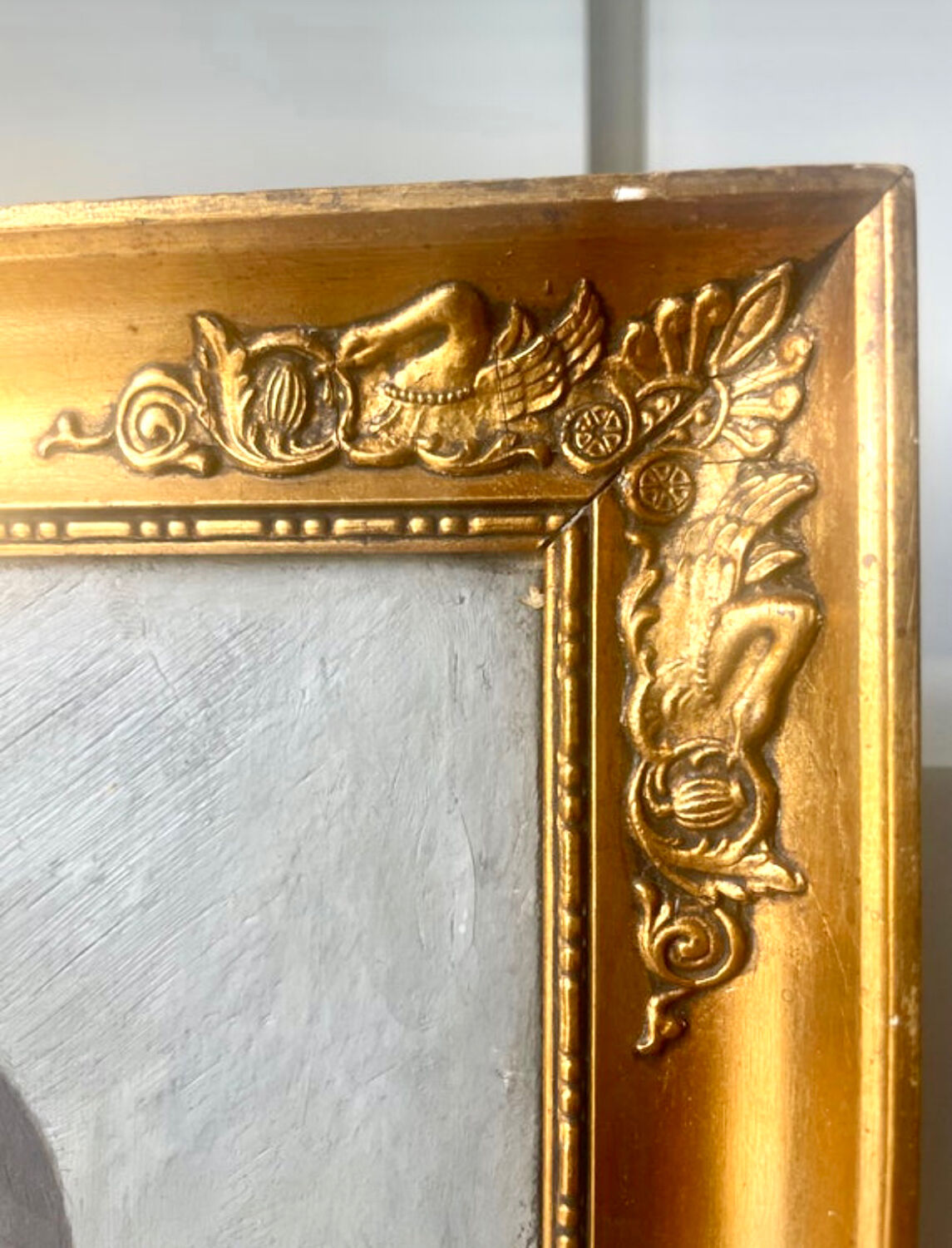 Portrait of a lady oil on canvas With Wooden gilded  frame signed 1928