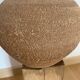 Vase boule terre cuite, couleur ocre