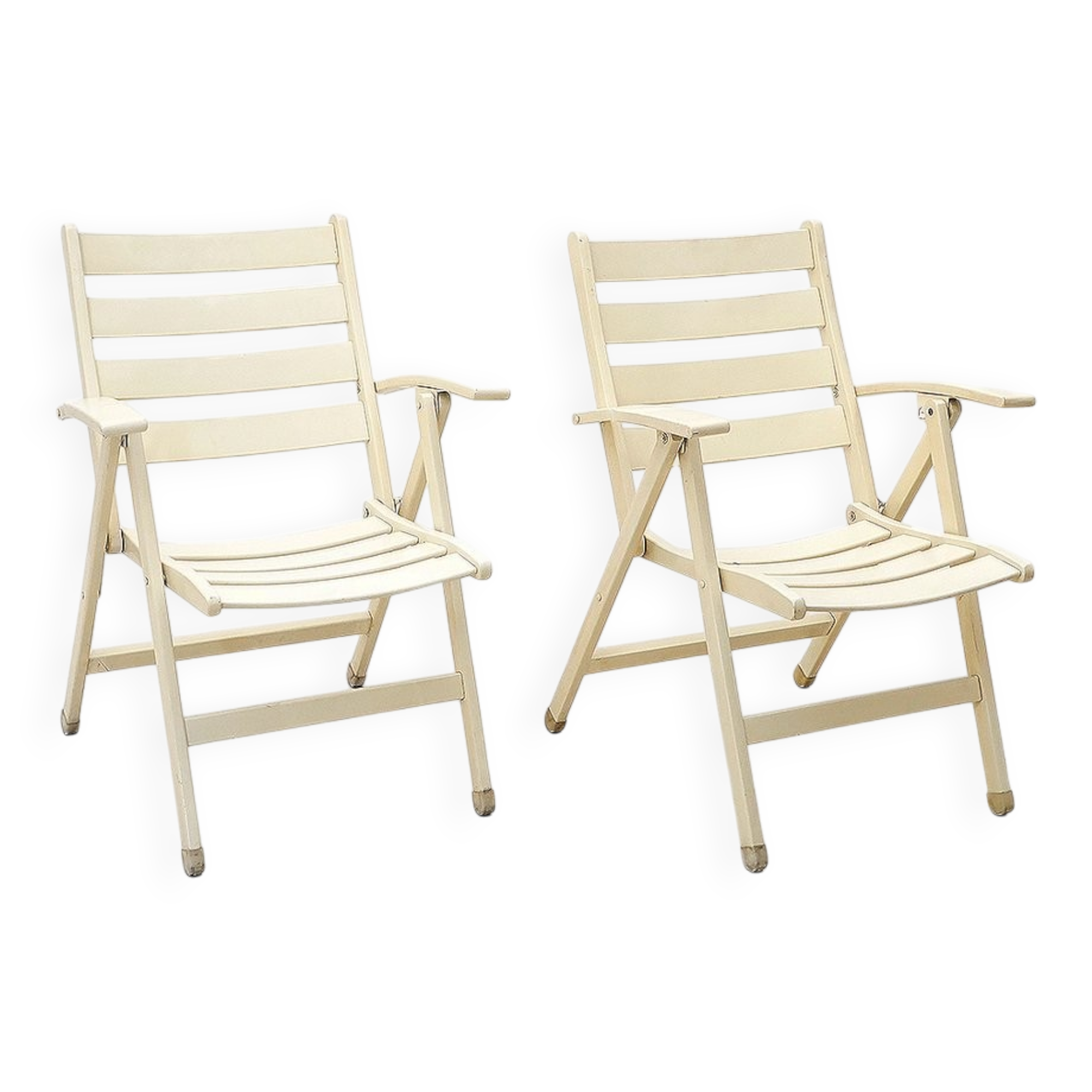 Set of outdoor folding chairs, 1960s