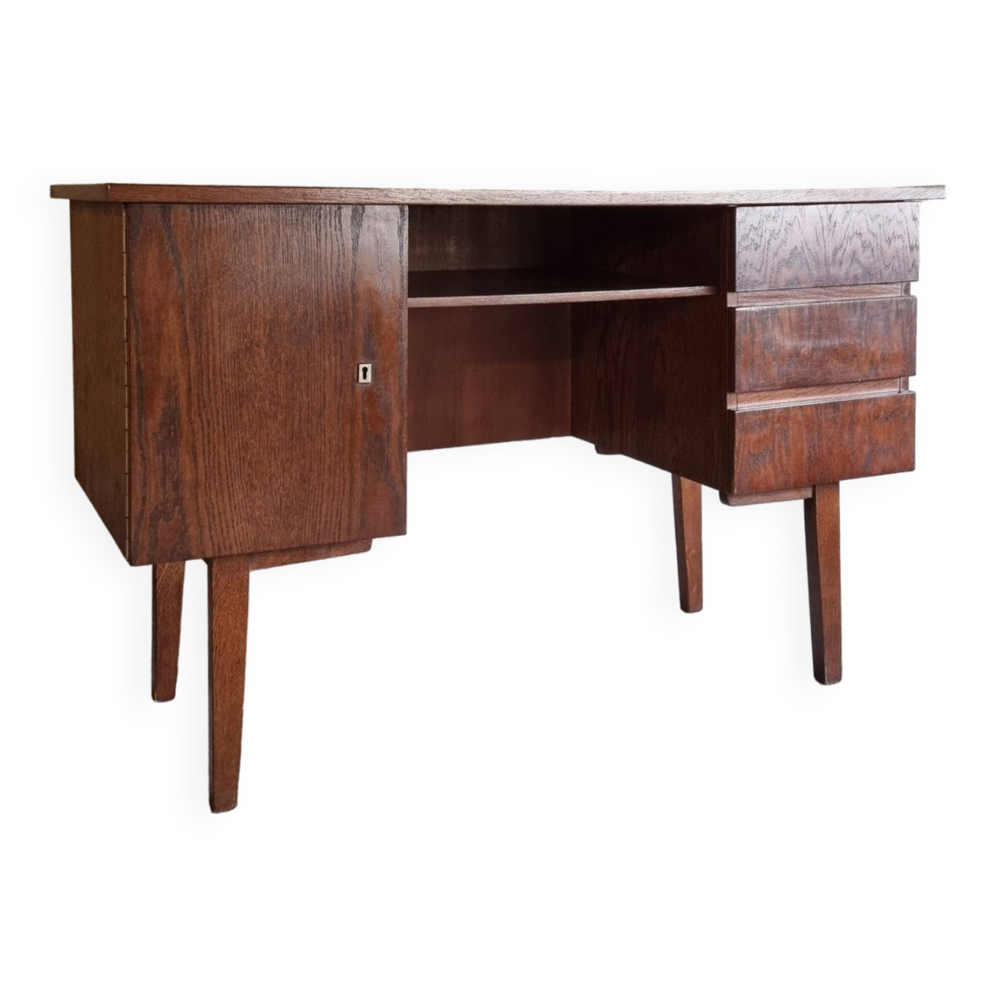 Bureau en placage de palissandre vintage