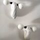 Vintage ceramic wall lamp by JC Peiré 80s
