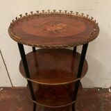 Saddle Napoleon III has three trays in marquetry XX century