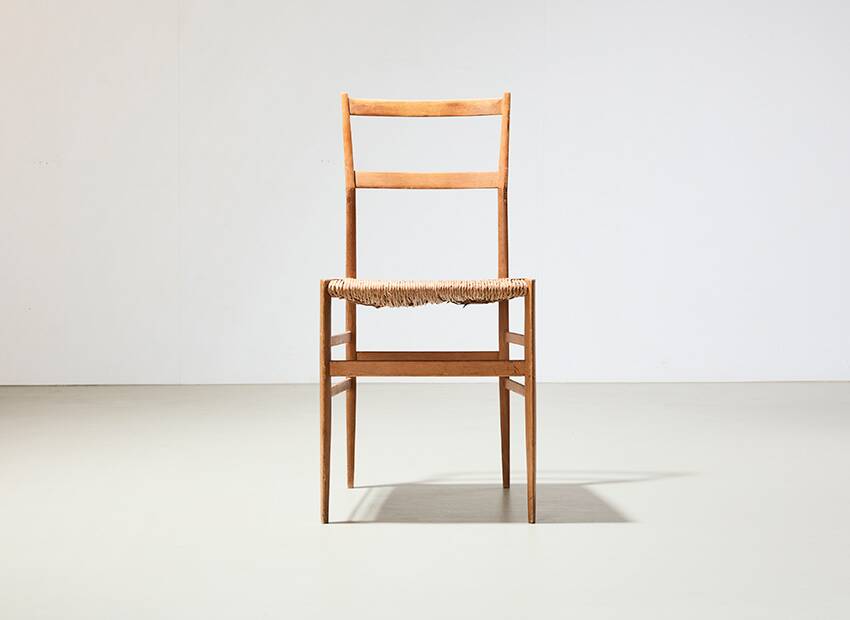 Chaise Gio Ponti Superleggera pour Cassina Italie 1957