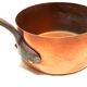 Serie of 4 old copper pans metals Vesoul